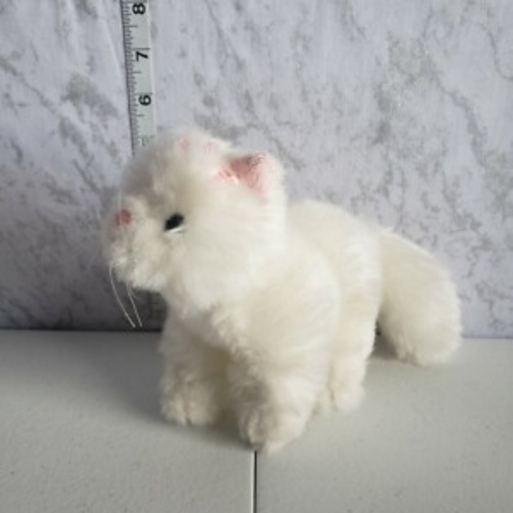 GANZ Fluffy White Persian Cat Plush